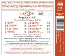 Thierry Lancino (geb. 1954): Requiem (2009), CD