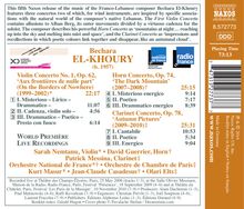 Bechara El-Khoury (geb. 1957): Violinkonzert Nr.1 op.62 "Aux frontieres de nulle part", CD