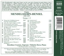 Fanny Mendelssohn-Hensel (1805-1847): Lieder Vol.2, CD