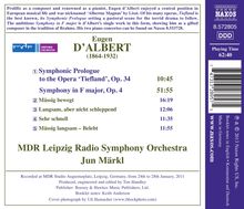 Eugen D'Albert (1864-1932): Symphonie op.4, CD