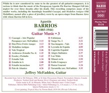 Agustin Barrios Mangore (1885-1944): Gitarrenwerke Vol.3, CD
