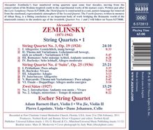 Alexander von Zemlinsky (1871-1942): Streichquartette Vol.1, CD
