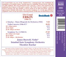 Ulvi Cemal Erkin (1906-1972): Symphonie Nr.2, CD