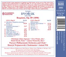 Antonin Dvorak (1841-1904): Requiem op.89, 2 CDs