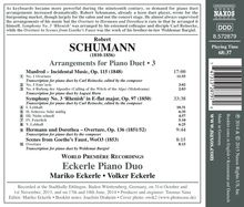 Robert Schumann (1810-1856): Arrangements für Klavier 4-händig Vol.3, CD