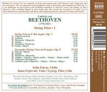 Ludwig van Beethoven (1770-1827): Streichtrios Nr.1 &amp; 2 (opp.3 &amp; 8), CD