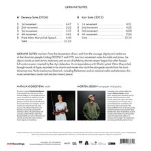 Texte: Decency Suite (2026), Kyiv Suite (2022), UKRAINE SUITES, Natalia Gordeyeva Violin, Morten Jessen Composer and Piano.
