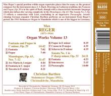 Max Reger (1873-1916): Sämtliche Orgelwerke Vol.13, CD