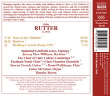 John Rutter (geb. 1945): Mass of the Children, CD