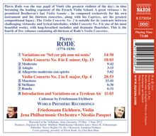 Pierre Rode (1774-1830): Violinkonzerte Nr.2 &amp; 8, CD