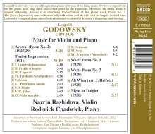 Leopold Godowsky (1870-1938): 12 Impressionen für Violine &amp; Klavier, CD