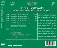 Wolfgang Amadeus Mozart (1756-1791): Hornkonzerte Nr.1-4, CD