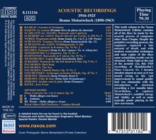 Benno Moiseiwitsch - Acoustic Recordings 1916-1925, CD