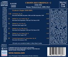 Benno Moiseiwitsch - Chopin Recordings Vol.2, CD