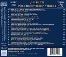 Johann Sebastian Bach (1685-1750): Transkriptionen für Klavier Vol.2, CD