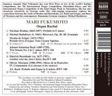 Mari Fukumoto,Orgel, CD