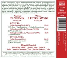Andrzej Panufnik (1914-1991): Streichquartette Nr.1-3, CD