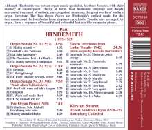 Paul Hindemith (1895-1963): Orgelsonaten Nr.1-3, CD