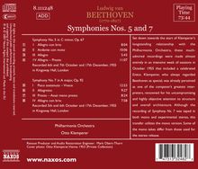 Ludwig van Beethoven (1770-1827): Symphonien Nr.5 &amp; 7, CD