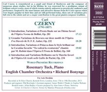 Carl Czerny (1791-1857): Variationen für Klavier &amp; Orchester, CD