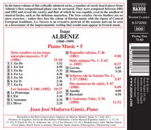 Isaac Albeniz (1860-1909): Klavierwerke Vol.5, CD