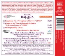 Leonardo Balada (geb. 1933): Symphonie Nr.6, CD