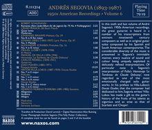 Andres Segovia - 1950s American Recordings Vol.6, CD