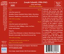 Joseph Schmidt singt Arien &amp; Lieder, 2 CDs
