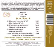 Antonio Vivaldi (1678-1741): Geistliche Musik Vol.4, CD