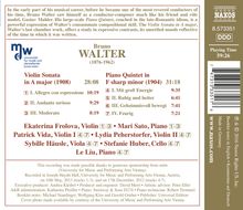 Bruno Walter (1876-1962): Klavierquintett, CD