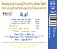 Krzysztof Meyer (geb. 1943): Klavierquintett op.76, CD