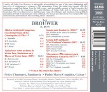 Leo Brouwer (geb. 1939): Werke für Bandurria &amp; Gitarre, CD