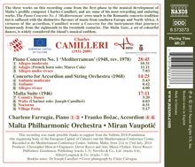 Charles Camilleri (1931-2009): Klavierkonzert Nr.1 "Mediterranean", CD