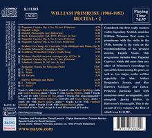 William Primrose - Recital Vol.2, CD