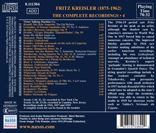 Fritz Kreisler - The Complete Recordings Vol.4, CD