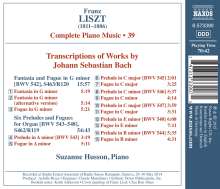 Franz Liszt (1811-1886): Klavierwerke Vol.39 - Transcriptions of J.S.Bach, CD