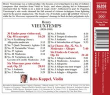 Henri Vieuxtemps (1820-1881): Werke für Violine solo, CD