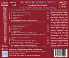 Jean Sibelius (1865-1957): Symphonien Nr.4,6,7, CD