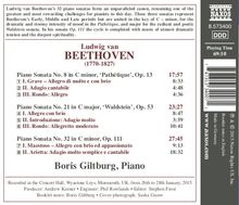 Ludwig van Beethoven (1770-1827): Klaviersonaten Nr.8,21,31, CD