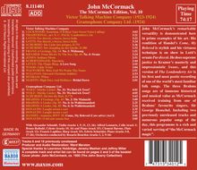John McCormack-Edition Vol.10 / Victor Talking Machine Company Recordings 1923-1924, CD