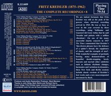 Fritz Kreisler - The Complete Recordings Vol.8, CD