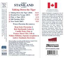 Andrew Staniland (geb. 1977): Talking Down the Tiger, CD