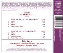 Giuseppe Martucci (1856-1909): Klaviertrios Nr.1 &amp; 2 (op.59 &amp; 62), CD