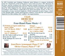 Claude Debussy (1862-1918): Klavierwerke zu vier Händen Vol.2, CD