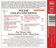 Polish Violin Concertos, CD