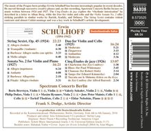 Erwin Schulhoff (1894-1942): Kammermusik, CD