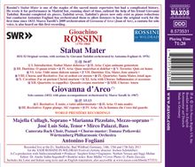 Gioacchino Rossini (1792-1868): Kantate "Giovanna d'Arco", CD