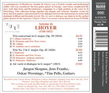 Antoine de Lhoyer (1768-1840): Sämtliche Werke für Gitarren-Trio &amp; Gitarren-Quartett, CD