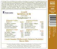 Leopold Kozeluch (1747-1818): Symphonien Vol.1, CD