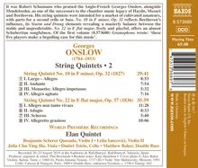 Georges Onslow (1784-1852): Streichquintette Vol.2, CD